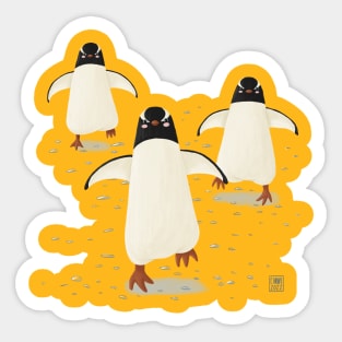 Running penguins Sticker